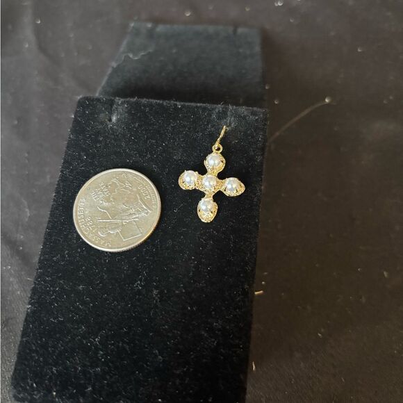 NEW Dangle Goldtone Earrings Brass Lead Compliant Fish Hook NWOT - Picture 4 of 8